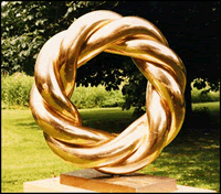 GORDIAN KNOT (Polished Bronze, 1982)