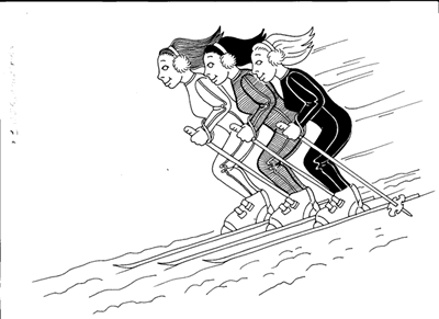 Esquiadoras