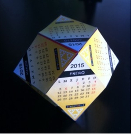 Calendario de 2015: Un Rompecabezas con forma de Rombododecaedro