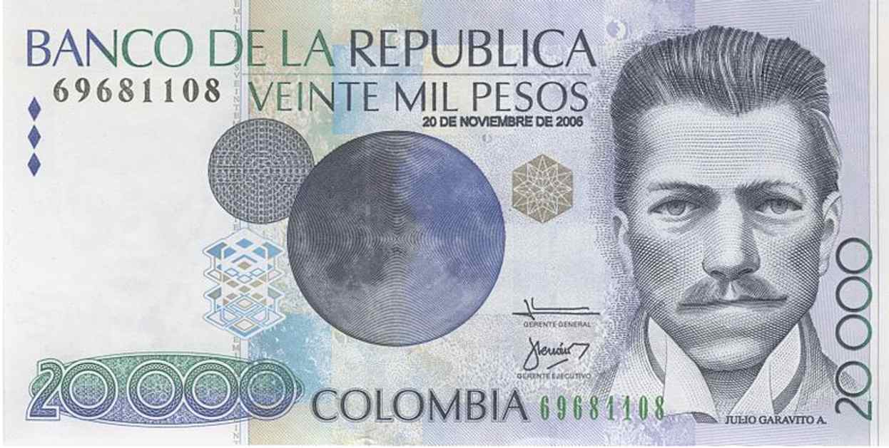 __________________ COLOMBIA  BILLETES 20