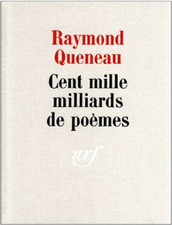 Cien mil millones de poemas, homenaje a Raymond Queneau