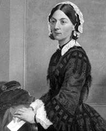 Pintura de Florence Nightingale inspirada en una fotografía