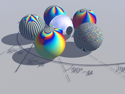 Complex plane with Riemann spheres