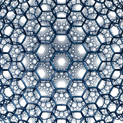 Hyperbolic 3d hexagonal tiling