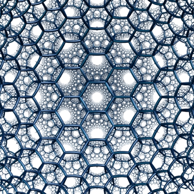 Hyperbolic 3d hexagonal tiling