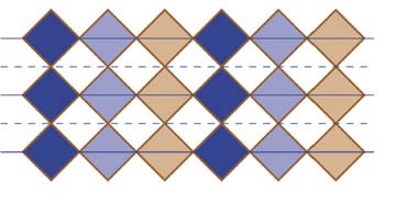 mosaico con 3 colores