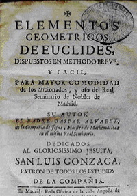 Portada de los Elementos de Gaspar Álvarez