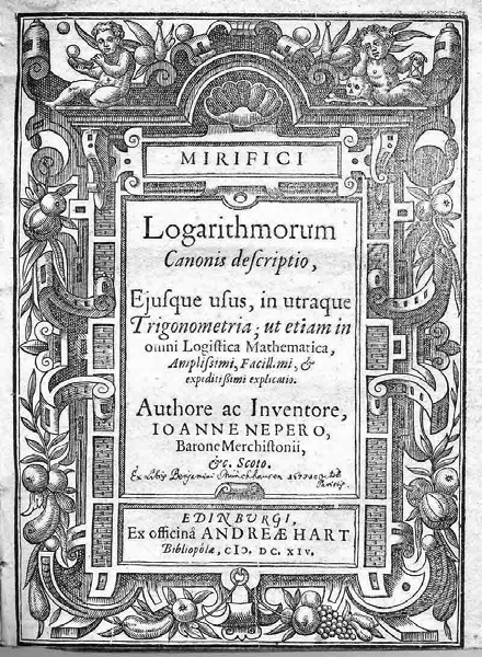 1614-2014. Cuarto centenario de Mirifici Logarithmorun Canonis Descriptio