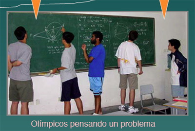 Olímpicos pensando un problema