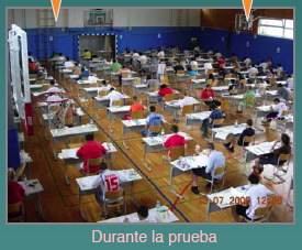 durante la prueba