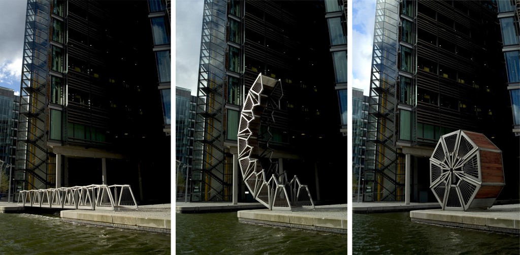 El puente rodante de Paddington Basin