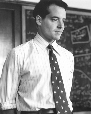 Matthew Broderick caracterizado como Richard Feynman