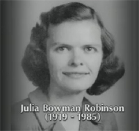 Julia Bowman Robinson (1919-1985)