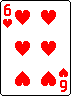 6 de corazones