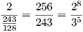               8-2- = 256-=  2- 241238-  243    35   