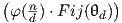 (φ(n )⋅F ij(θd))   d