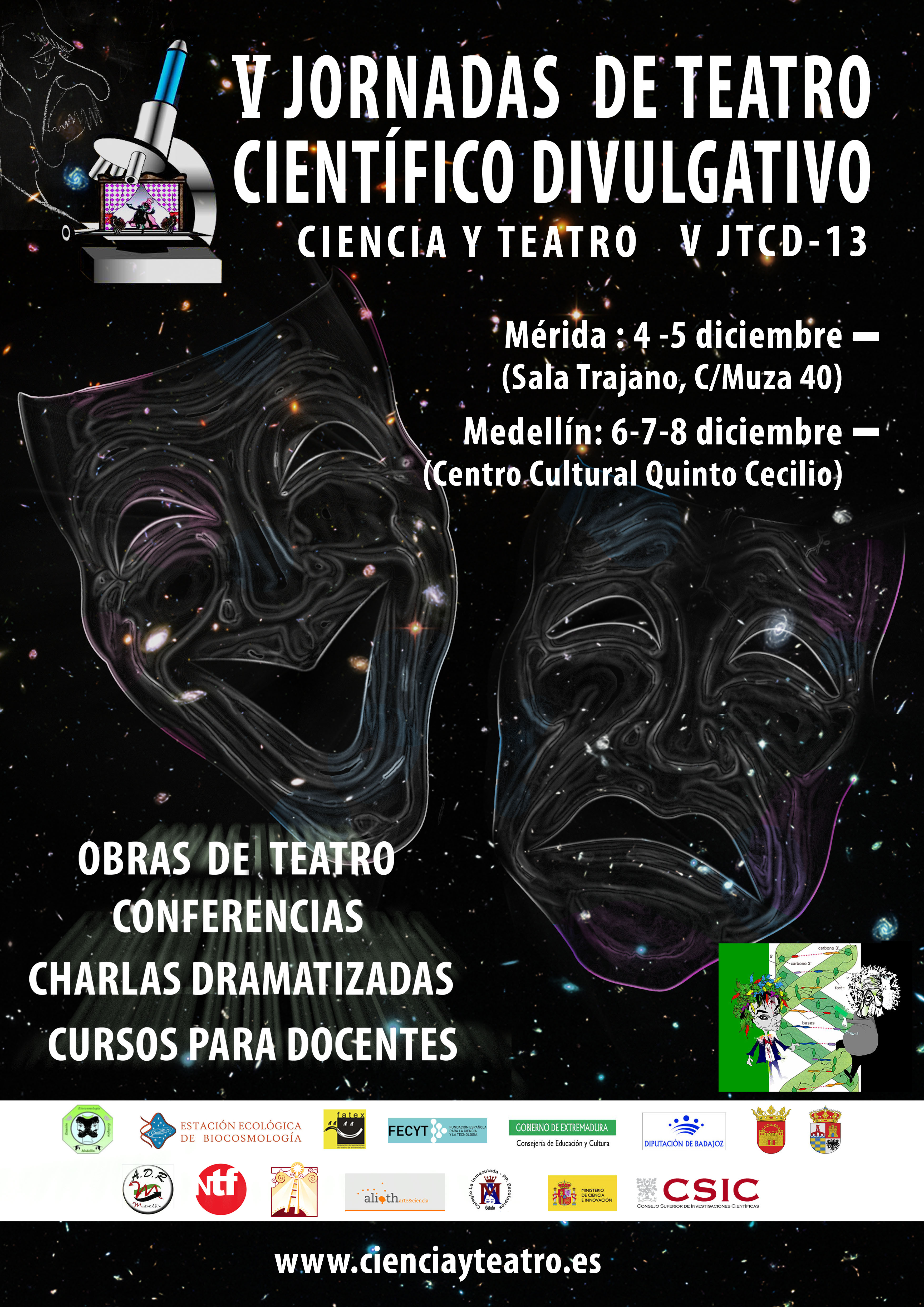 V Jornadas de Teatro Científico Divulgativo Ciencia y Teatro