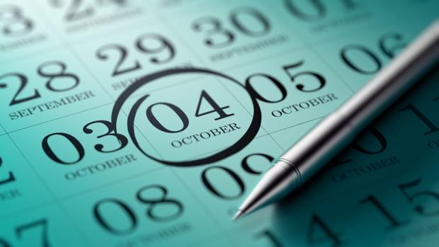 El 4 de octubre, marcado en el calendario - Fotolia