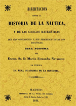 Disertación sobre historia de la náutica y las ciencias matemáticas